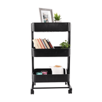 Casa si Gradina - Mobilier - Biblioteci si rafturi - Etajere - Etajera mobila, negru, VERNON - Infinity.ro