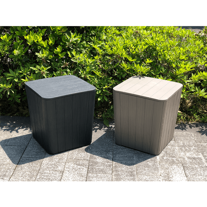Casa si Gradina - Gradina si terasa - Mobilier exterior - Dulapuri si lazi depozitare exterior - Cutie / masa de depozitare pentru gradina, neagra, IBLIS - Infinity.ro