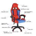Casa si Gradina - Mobilier - Scaune si fotolii - Scaune - Scaun de birou / joc, albastru / rosu, SPIDEX - Infinity.ro