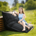 Casa si Gradina - Mobilier - Scaune si fotolii - Fotolii - Fotoliu tip sac, exterior, tesatura gri, BADYL - Infinity.ro