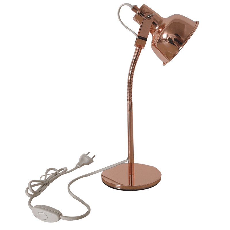 Casa si Gradina - Corpuri si surse de iluminat - Veioze si lampi - Veioze - Lampa de masa in stil retro, metal, auriu roz, AVIER TIP 1 - Infinity.ro
