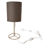 Casa si Gradina - Corpuri si surse de iluminat - Veioze si lampi - Veioze - Lampa de masa, metal / gri-maro, ANELE - Infinity.ro