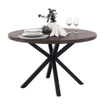 Casa si Gradina - Mobilier - Mese si birouri - Mese bucatarie si dining - Masa de sufragerie stejar inchis / negru, diametru 120 cm, MEDOR - Infinity.ro