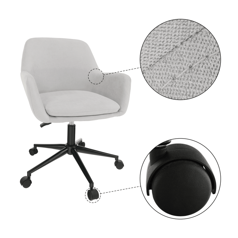 Casa si Gradina - Mobilier - Scaune si fotolii - Scaune - Scaun de birou, gri deschis, LAIRA - Infinity.ro