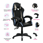 Casa si Gradina - Mobilier - Scaune si fotolii - Scaune - Scaun de birou / joc, gri / negru, JUKA - Infinity.ro
