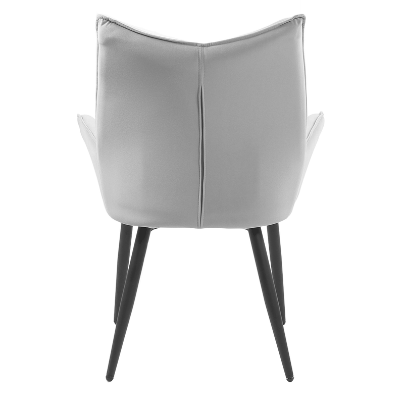 Casa si Gradina - Mobilier - Scaune si fotolii - Scaune - Scaun de masa, tesatura de catifea gri / negru, MAIRIN TIP 1 - Infinity.ro