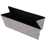 Casa si Gradina - Mobilier - Scaune si fotolii - Tabureti - Taburet pliabil, material gri/alb cu model, FARGO - Infinity.ro