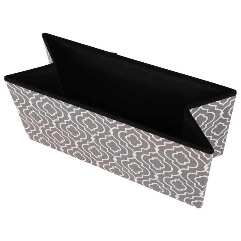 Casa si Gradina - Mobilier - Scaune si fotolii - Tabureti - Taburet pliabil, material gri/alb cu model, FARGO - Infinity.ro