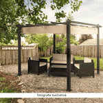 Casa si Gradina - Gradina si terasa - Umbrele si pavilioane - Pavilioane - Pergola cu acoperis glisant, aluminiu, PEPY BASIC - Infinity.ro