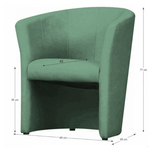 Casa si Gradina - Mobilier - Scaune si fotolii - Fotolii - Fotoliu de club, verde, CUBA - Infinity.ro