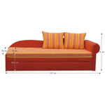 Casa si Gradina - Mobilier - Canapele si coltare - Coltare - Coltar extensibil, portocalie/cu model dungi, dreapta, AGA D - Infinity.ro