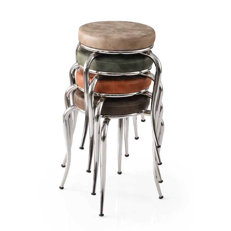 Casa si Gradina - Mobilier - Scaune si fotolii - Tabureti - Set 4 taburete Seloo, suprapozabile Sonbahar - Infinity.ro