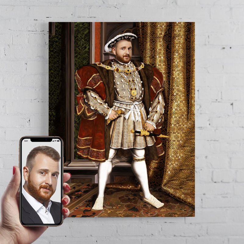 Casa si Gradina - Decoratiuni - Tablouri - Portret personalizat, Regele  Henric al VIII-lea, 20 x 30 cm - Infinity.ro