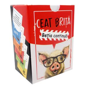 Joc adulti "Ceat Brita- Betia continua"- editia II, limba romana, carti de joc pentru petreceri, pentru 3-20 jucatori