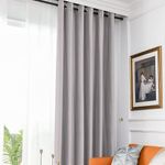 Casa si Gradina - Textile si covoare - Perdele si draperii - Draperii - Draperie din catifea blackout cu inele negre, Madison, 250x270 cm, densitate 700 g ml, Pale Silver, 1 buc - Infinity.ro