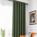 Casa si Gradina - Textile si covoare - Perdele si draperii - Draperii - Set draperie din catifea blackout cu inele auriu antic, Madison, 200x240 cm, densitate 700 g ml, Kelp, 2 buc - Infinity.ro