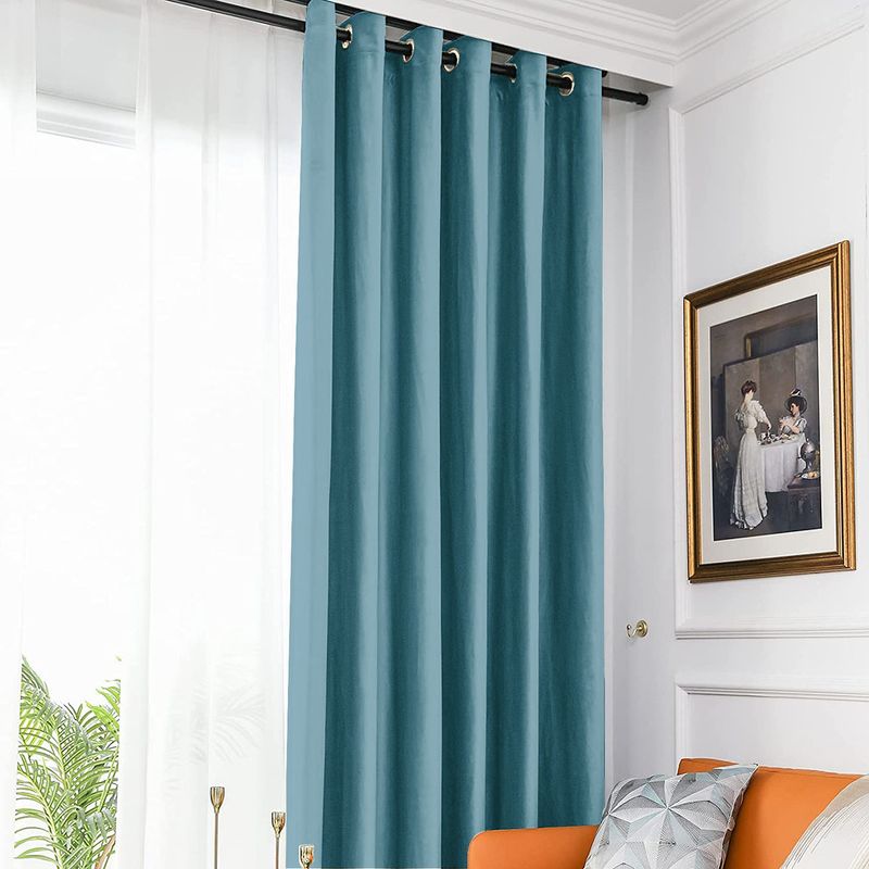 Casa si Gradina - Textile si covoare - Perdele si draperii - Draperii - Set draperie din catifea blackout cu inele argintii, Madison, 250x225 cm, densitate 700 g ml, Casal, 2 buc - Infinity.ro