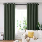 Casa si Gradina - Textile si covoare - Perdele si draperii - Draperii - Draperie din catifea blackout cu inele auriu antic, Madison, 200x230 cm, densitate 700 g ml, Kelp, 1 buc - Infinity.ro