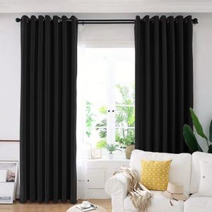 Set draperie din catifea blackout cu inele