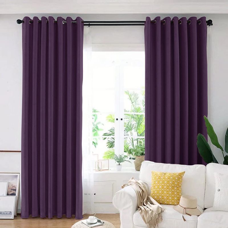Casa si Gradina - Textile si covoare - Perdele si draperii - Draperii - Set draperie din catifea blackout cu inele crom, Madison, 150x245 cm, densitate 700 g ml, Thamarind, 2 buc - Infinity.ro