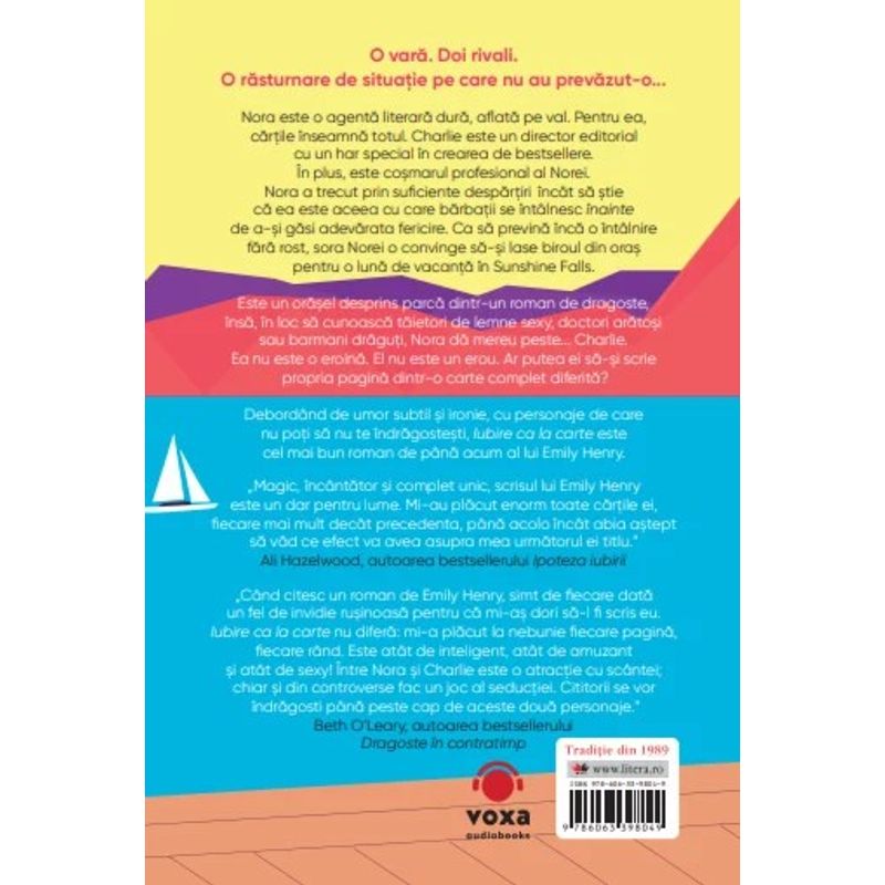 Carti si Birotica - Carti - Bestseller - Iubire ca la carte Emily Henry - Infinity.ro