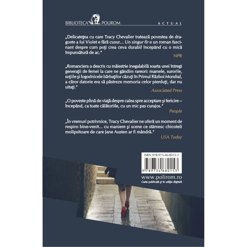 Carti si Birotica - Carti - Fictiune - Un singur fir, Tracy Chevalier - Infinity.ro