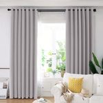 Casa si Gradina - Textile si covoare - Perdele si draperii - Draperii - Draperie din catifea blackout cu inele negre, Madison, 200x230 cm, densitate 700 g ml, Pale Silver, 1 buc - Infinity.ro