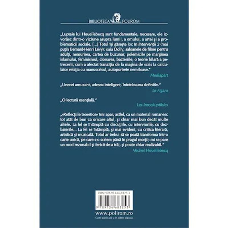Carti si Birotica - Carti - Fictiune - Interventii 2. Urme, Michel Houellebecq - Infinity.ro