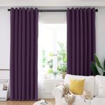 Casa si Gradina - Textile si covoare - Perdele si draperii - Draperii - Set draperie din catifea blackout cu inele negre, Madison, 200x265 cm, densitate 700 g ml, Thamarind, 2 buc - Infinity.ro