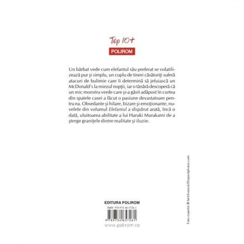 Carti si Birotica - Carti - Fictiune - Elefantul a disparut - Haruki Murakami - Infinity.ro