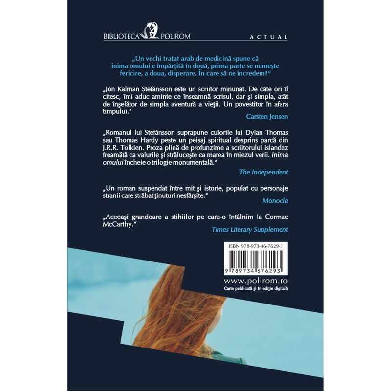 Carti si Birotica - Carti - Fictiune - Inima omului - Jon Kalman Stefansson - Infinity.ro