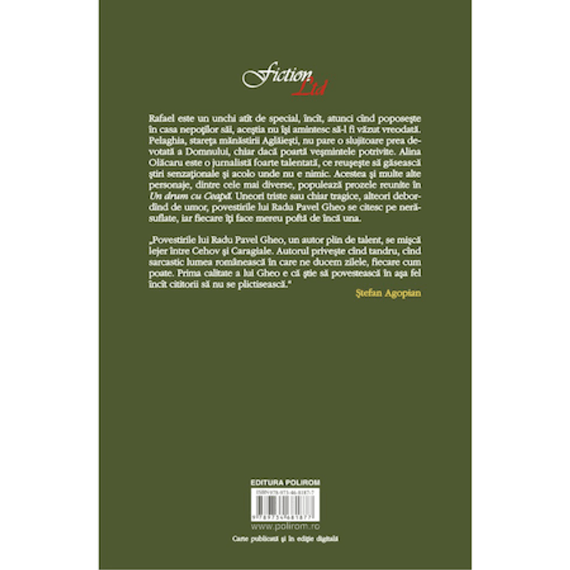 Carti si Birotica - Carti - Fictiune - Un drum cu ceapa, Radu Pavel Gheo - Infinity.ro