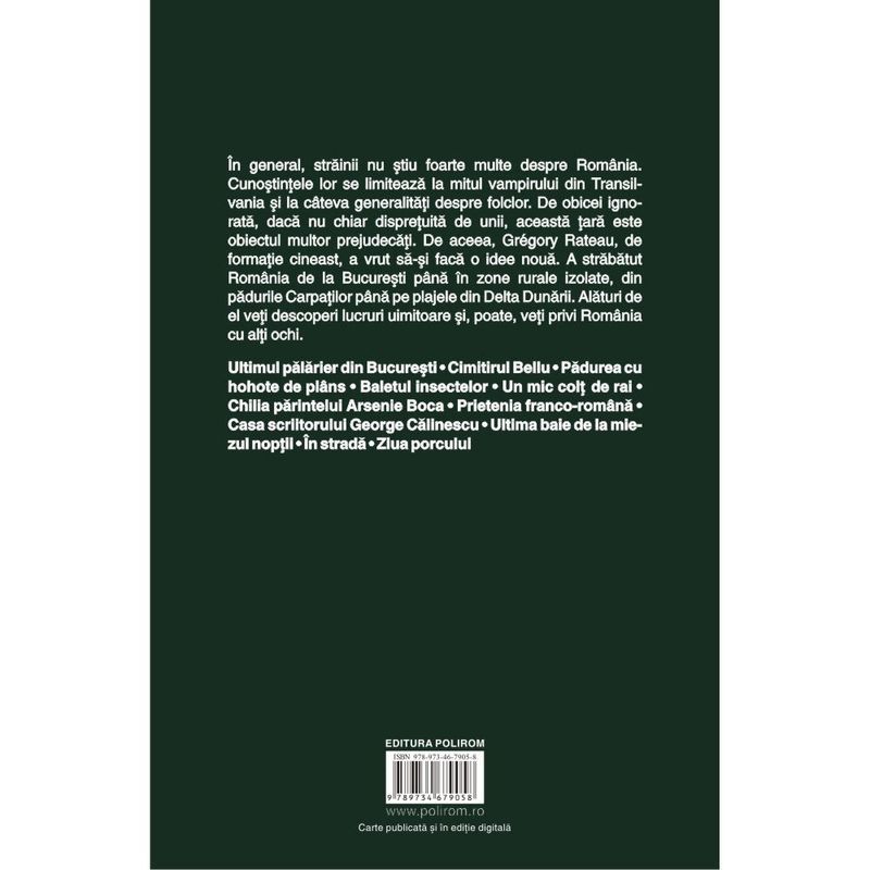 Carti si Birotica - Carti - Fictiune - Hoinar prin Romania. Jurnalul unui calator francez, Gregory Rateau - Infinity.ro