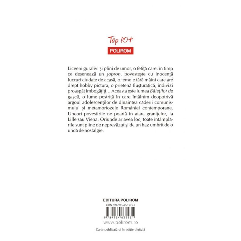 Carti si Birotica - Carti - Fictiune - Baieti de gasca (editie de buzunar) - Infinity.ro