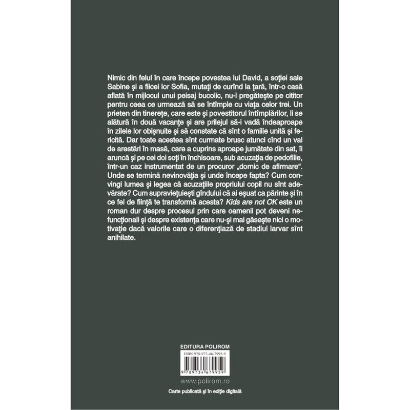 Carti si Birotica - Carti - Fictiune - Kids are not OK, Ionut Chiva - Infinity.ro