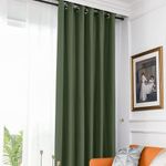 Casa si Gradina - Textile si covoare - Perdele si draperii - Draperii - Draperie din catifea blackout cu inele argintii, Madison, 150x210 cm, densitate 700 g ml, Kelp, 1 buc - Infinity.ro