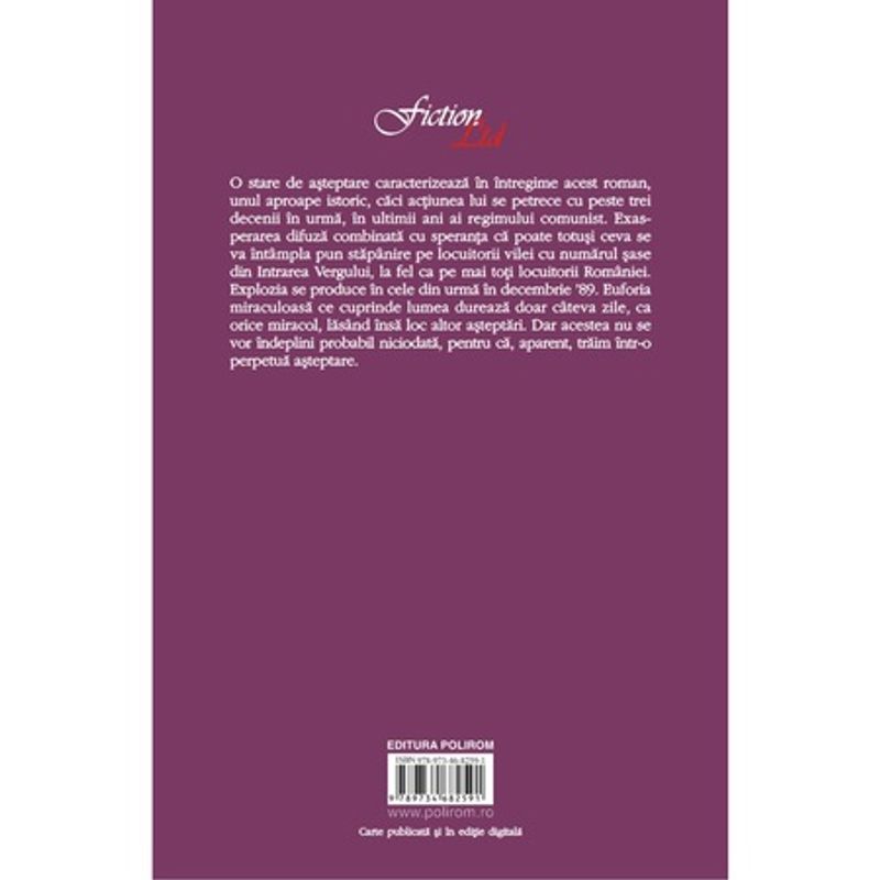 Carti si Birotica - Carti - Fictiune - In asteptare, Mihai Zamfir - Infinity.ro