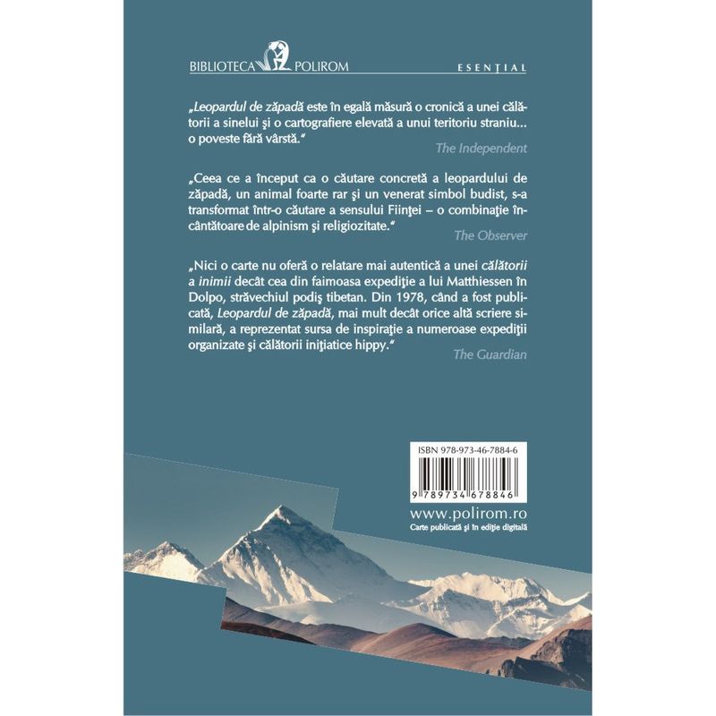 Carti si Birotica - Carti - Fictiune - Leopardul de zapada, Peter Matthiesen - Infinity.ro