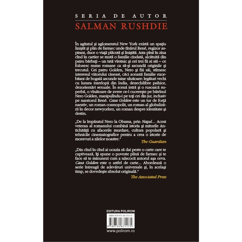 Carti si Birotica - Carti - Fictiune - Casa Golden - Salman Rushdie - Infinity.ro