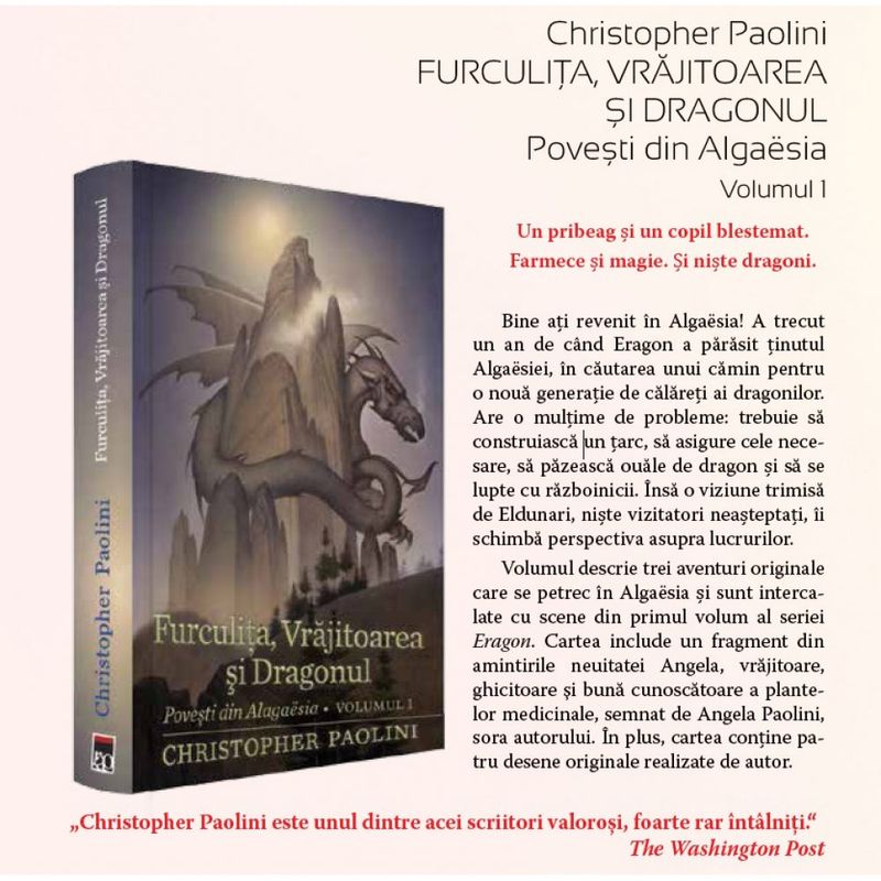 Carti si Birotica - Carti - Fictiune - Furculita, vrajitoarea si dragonul, Christopher Paolini - Infinity.ro