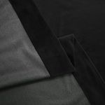 Casa si Gradina - Textile si covoare - Perdele si draperii - Draperii - Set draperie din catifea blackout cu inele argintii, Madison, 150x255 cm, densitate 700 g ml, Deep Black, 2 buc - Infinity.ro