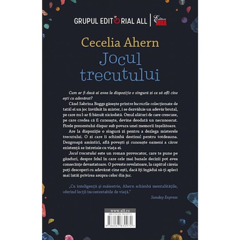 Carti si Birotica - Carti - Fictiune - Jocul trecutului - Cecelia Ahern, editia 2022 - Infinity.ro