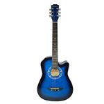 TV, Audio-Video si Foto - Instrumente muzicale - Instrumente clasice - Chitara clasica din lemn 95 cm, Cutaway Country Blue - Infinity.ro