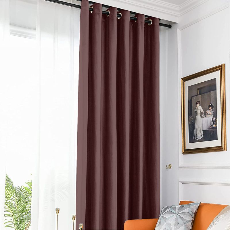 Casa si Gradina - Textile si covoare - Perdele si draperii - Draperii - Set draperie din catifea blackout cu inele negre, Madison, 200x245 cm, densitate 700 g ml, Temptress, 2 buc - Infinity.ro