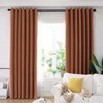 Casa si Gradina - Textile si covoare - Perdele si draperii - Draperii - Set draperie din catifea blackout cu inele auriu antic, Madison, 200x250 cm, densitate 700 g ml, Sepia, 2 buc - Infinity.ro