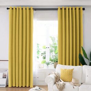 Set draperie din catifea blackout cu inele argintii, Madison, 250x235 cm, densitate 700 g ml, Crayola, 2 buc