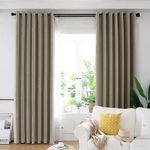 Casa si Gradina - Textile si covoare - Perdele si draperii - Draperii - Set draperie din catifea blackout cu inele auriu antic, Madison, 150x270 cm, densitate 700 g ml, Stonewall, 2 buc - Infinity.ro