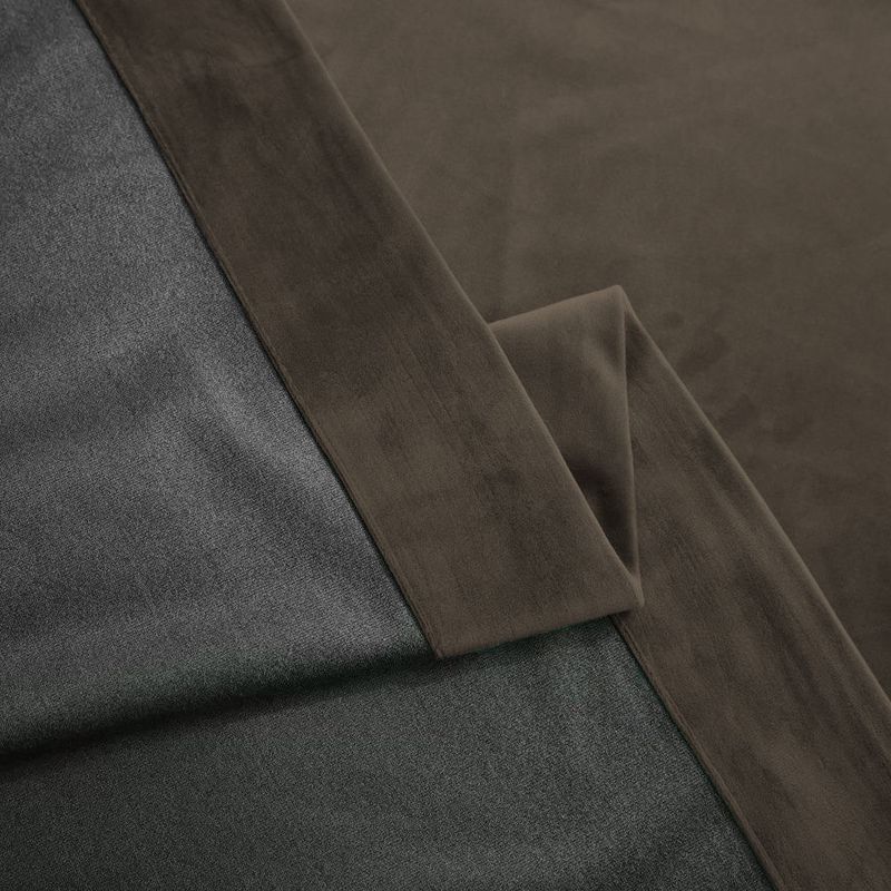 Casa si Gradina - Textile si covoare - Perdele si draperii - Draperii - Set draperie din catifea blackout cu inele crom, Madison, 250x240 cm, densitate 700 g ml, Taupe, 2 buc - Infinity.ro