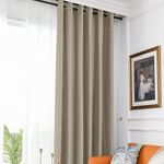 Casa si Gradina - Textile si covoare - Perdele si draperii - Draperii - Set draperie din catifea blackout cu inele negre, Madison, 200x245 cm, densitate 700 g ml, Stonewall, 2 buc - Infinity.ro