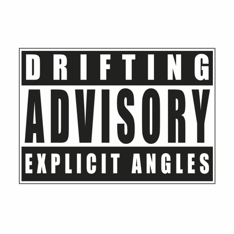 Auto si Moto/Intretinere auto/Stickere auto - Sticker auto cu drifting, tuning, JDM, 20cm, negru - Infinity.ro